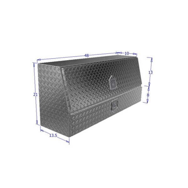 Slanted Contractor Topsider Toolbox w/Drawer