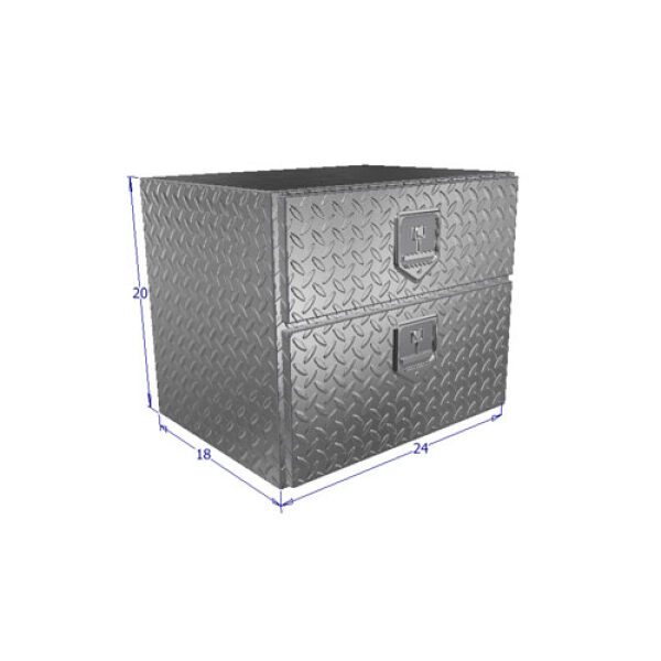 UnderBody Flat Bed Mount Truck Tool Box w/Top Drawer
