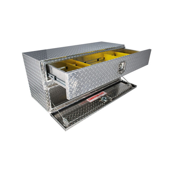 UnderBody Flat Bed Mount Truck Tool Box w/Top Drawer