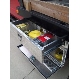 UnderBody Flat Bed Mount Truck Tool Box w/Top Drawer